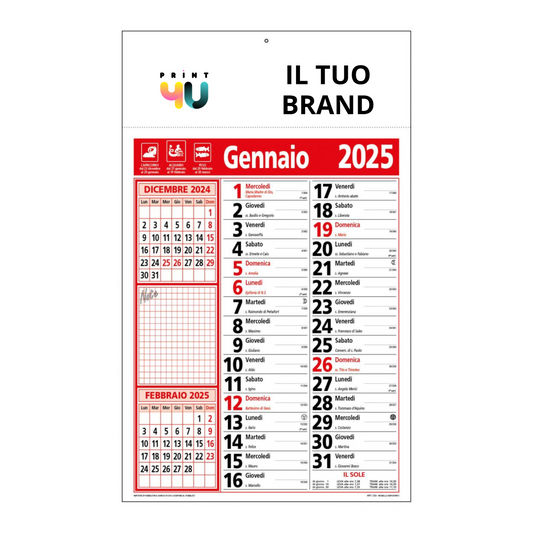 Calendario Olandese Oroscopo Note - X100 pz.