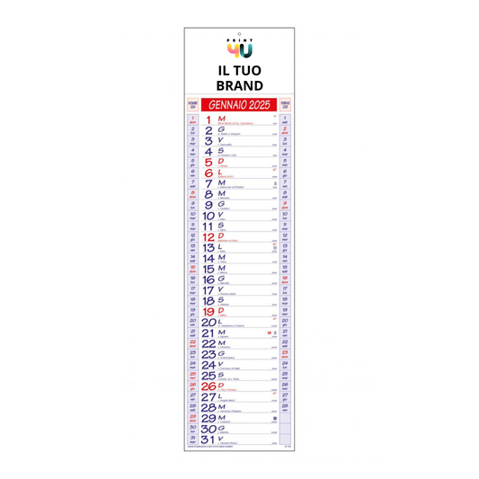 Calendario Silouette Multicolor - X200 pz.